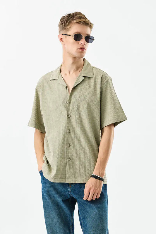 Corduroy Light Green Shirt